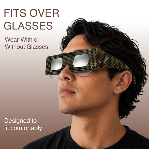 Solar Eclipse Glasses - Digital Camo