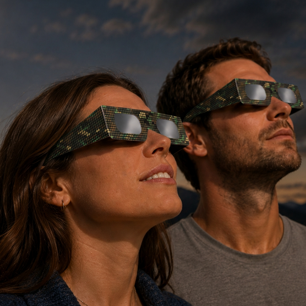Solar Eclipse Glasses - Digital Camo